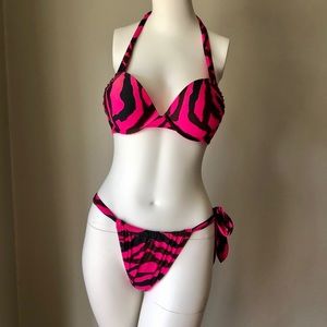 Victoria’s Secret Bombshell Pink Zebra Swimsuit